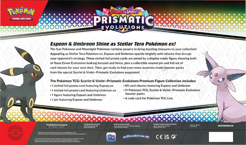 Pokemon TCG Prismatic Evolution Premium Figure Collection